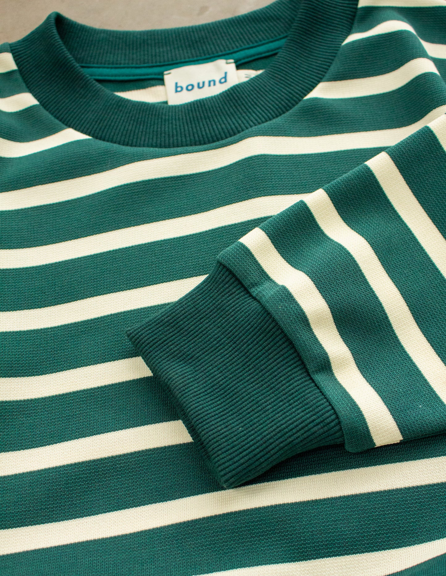 OLIVE STRIPE LONGSLEEVE TEE