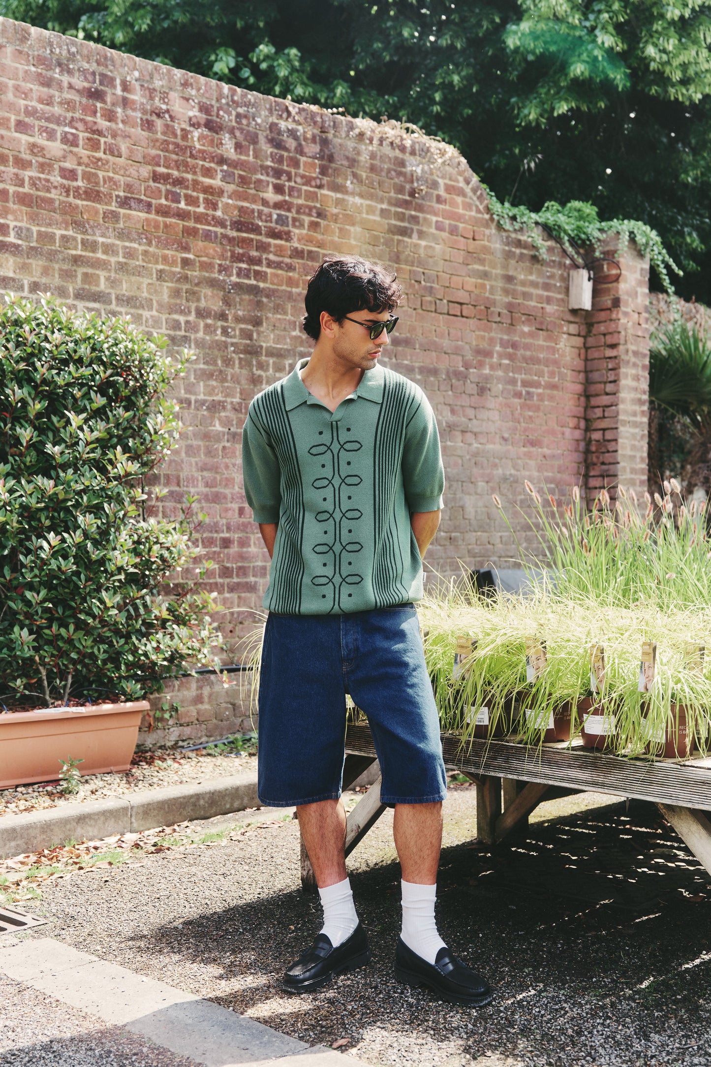 UNION DENIM JORTS - MID BLUE