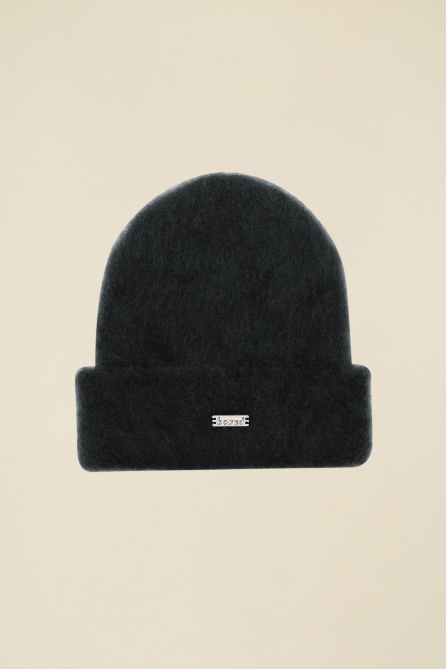 MOHAIR BEANIE - BLACK