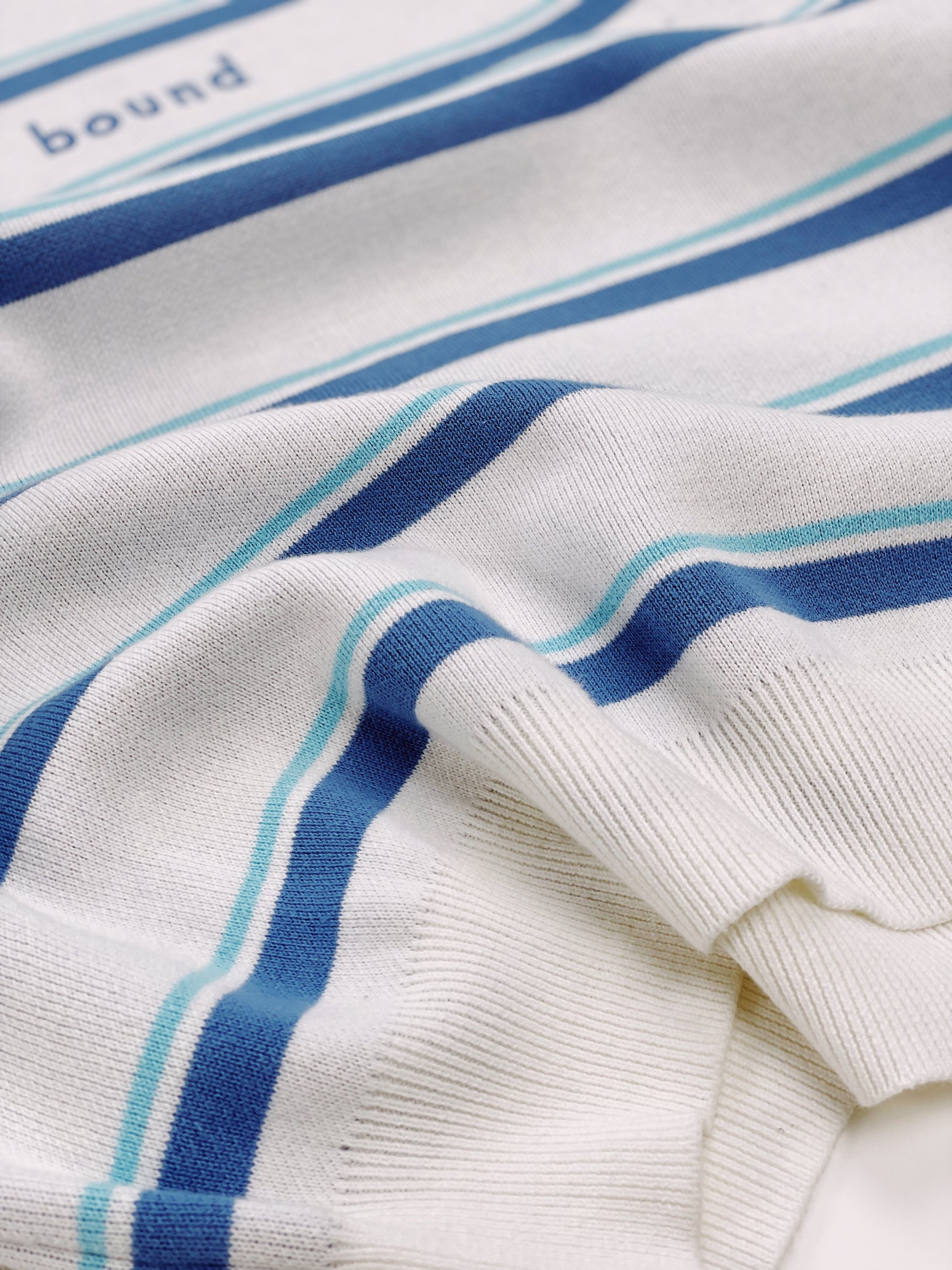 Ripped Hole Stripe Knit Sweater