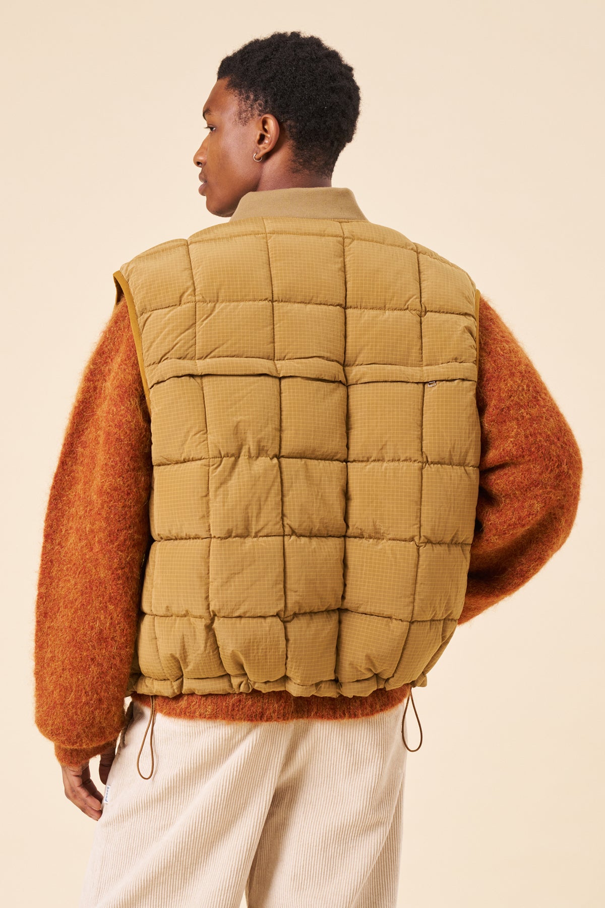 ORBE RIPSTOP PUFFER GILET - GOLD