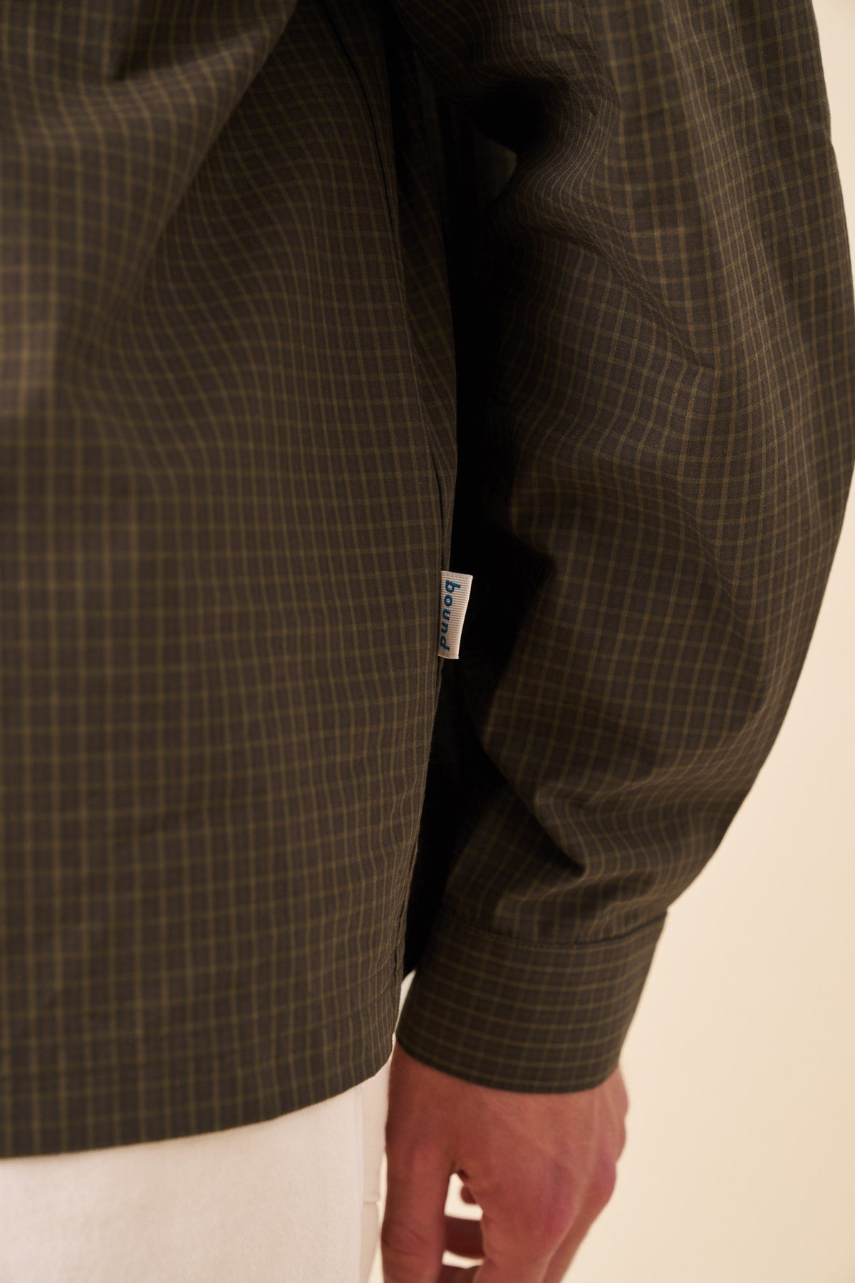 MACKENZIE CHECK COTTON LONGSLEEVE SHIRT - GREEN
