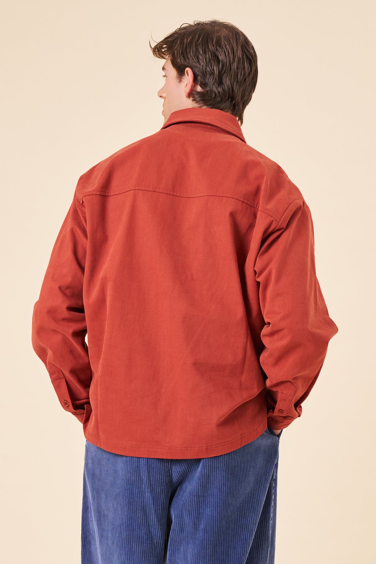 HALF PLACKET SHIRT - ORANGE