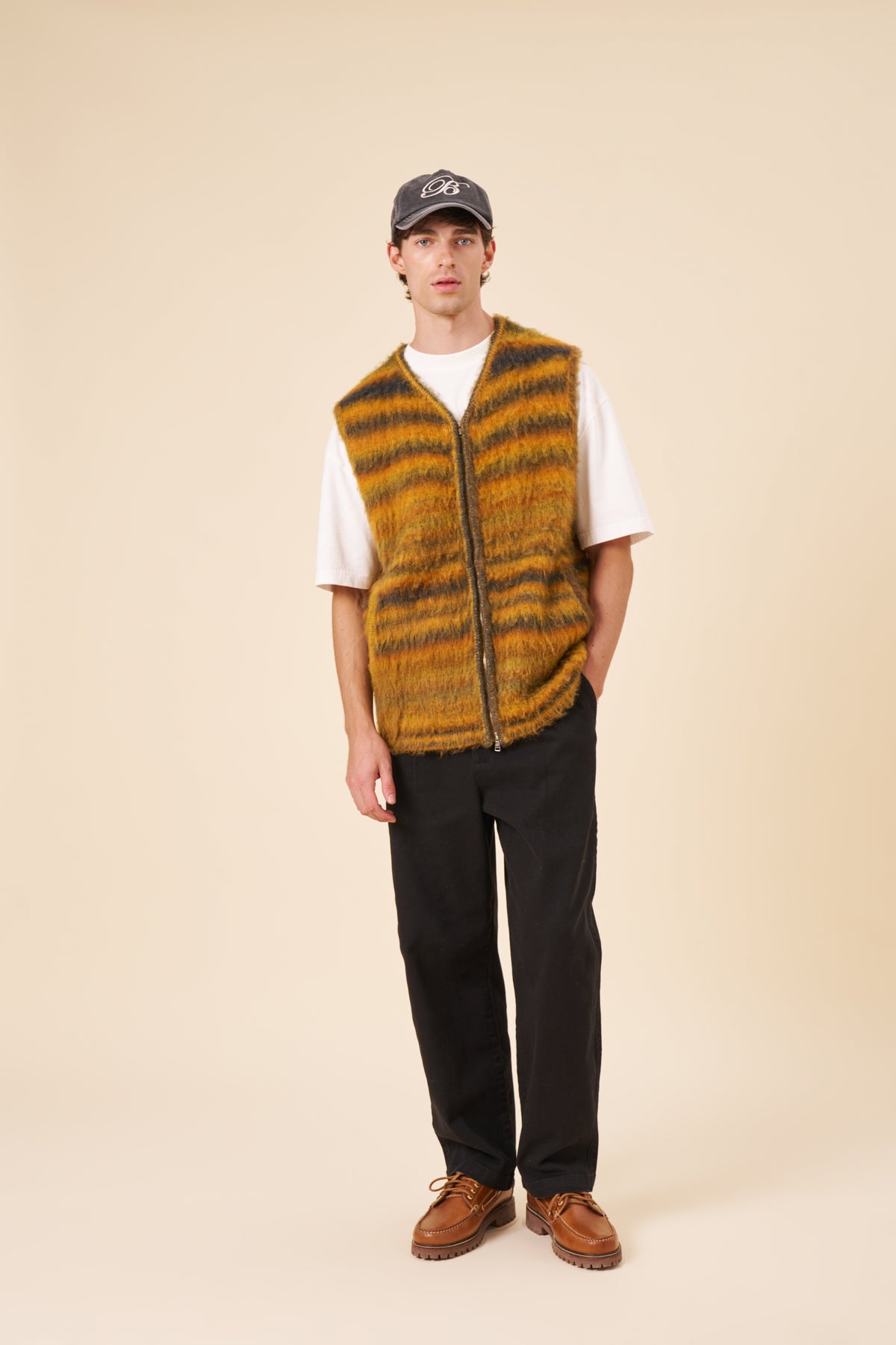 AUBURN BRUSHED KNIT GILET