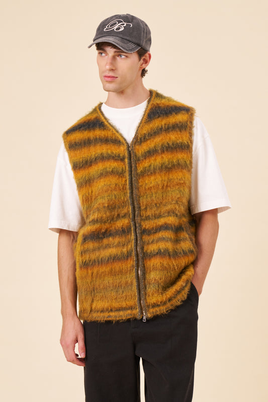 AUBURN BRUSHED KNIT GILET