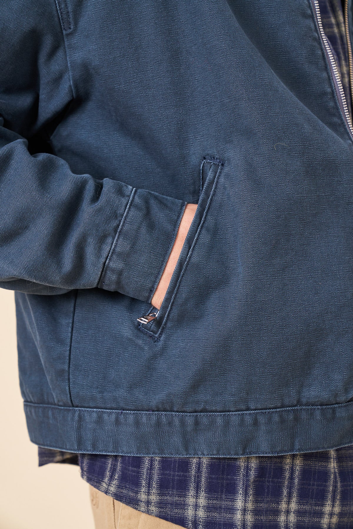 VINTAGE WASHED WORKWEAR JACKET - BLUE