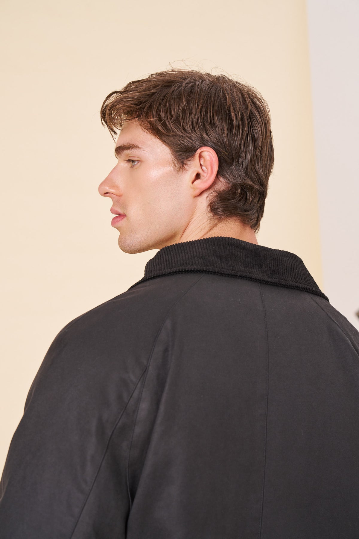 WAX TRENCH COAT - FADED BLACK