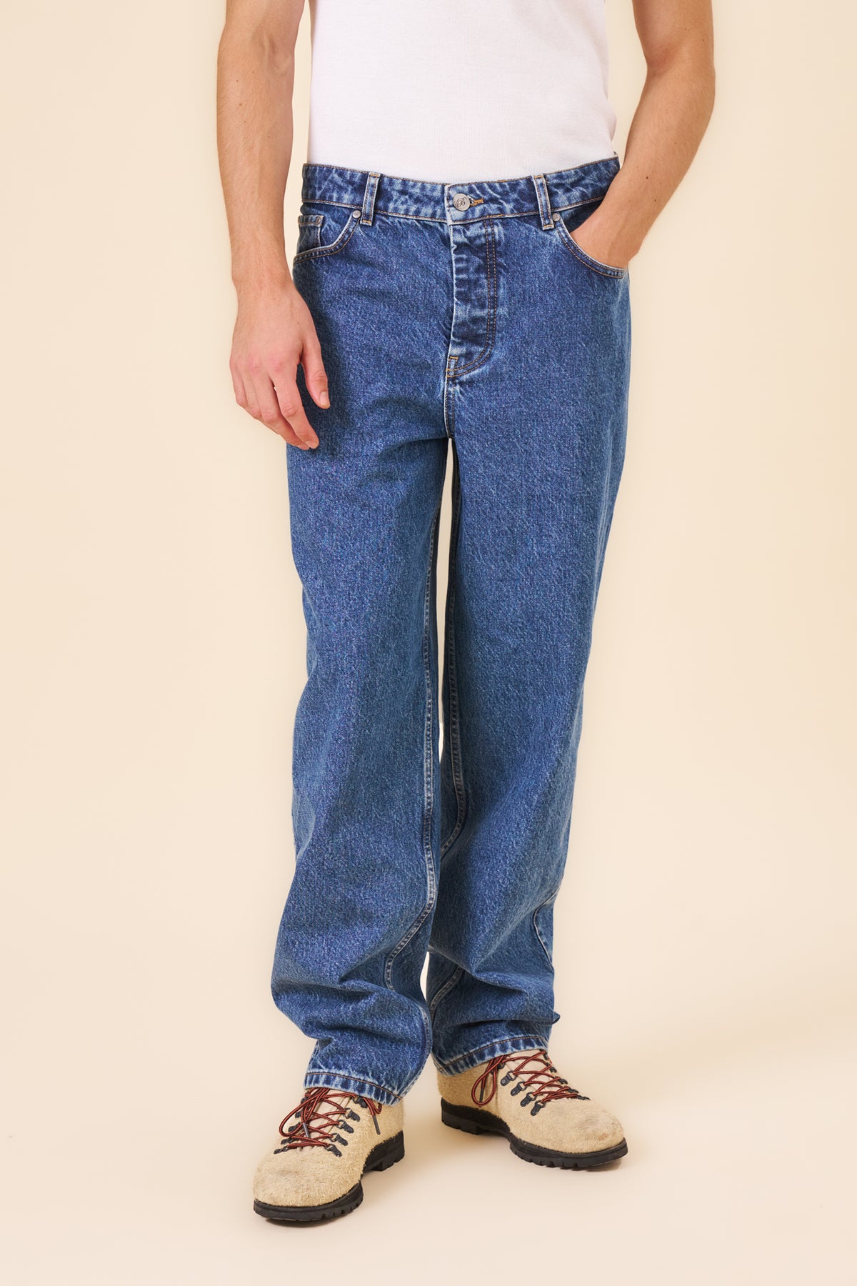 SIGNATURE UNION DENIM JEAN - MID BLUE