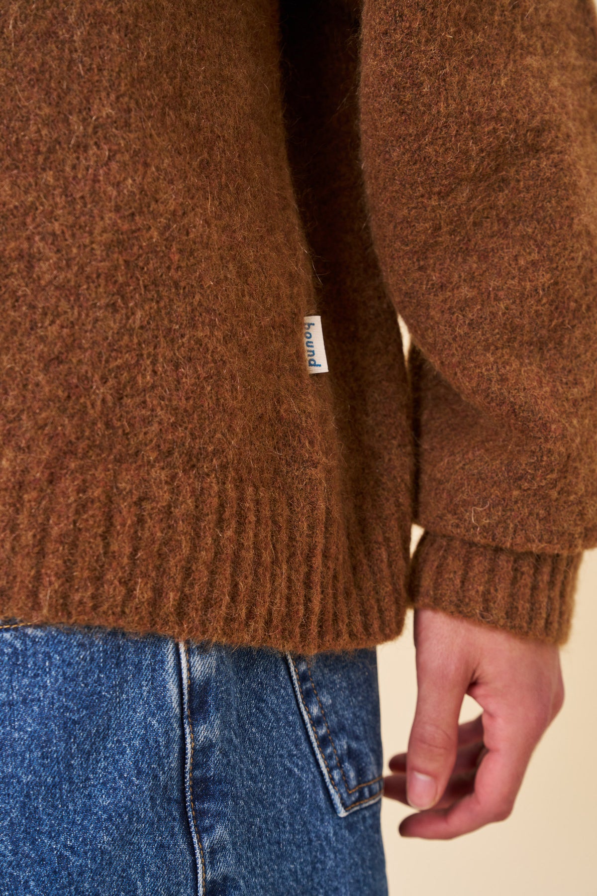BAXTER DEUX MOHAIR SWEATER - BROWN