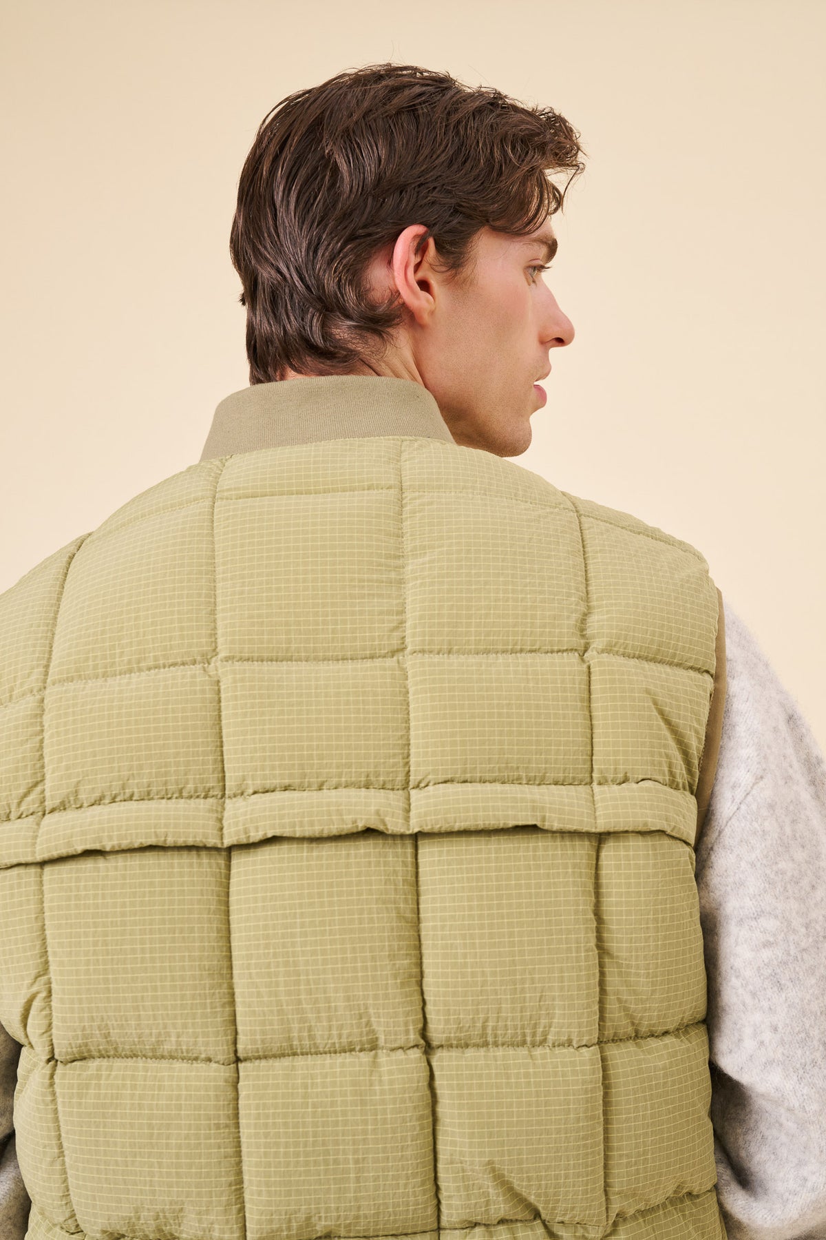 ORBE RIPSTOP PUFFER GILET - FERN GREEN