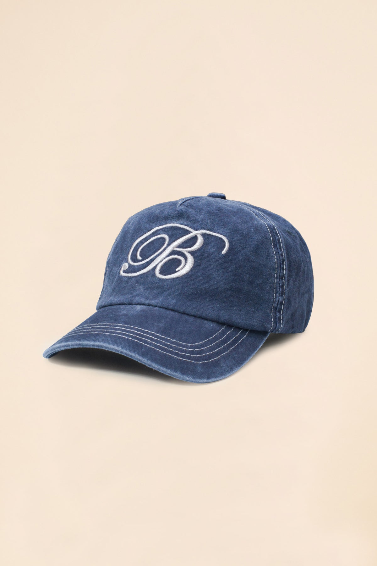 SCRIPT CAP - WASHED BLUE