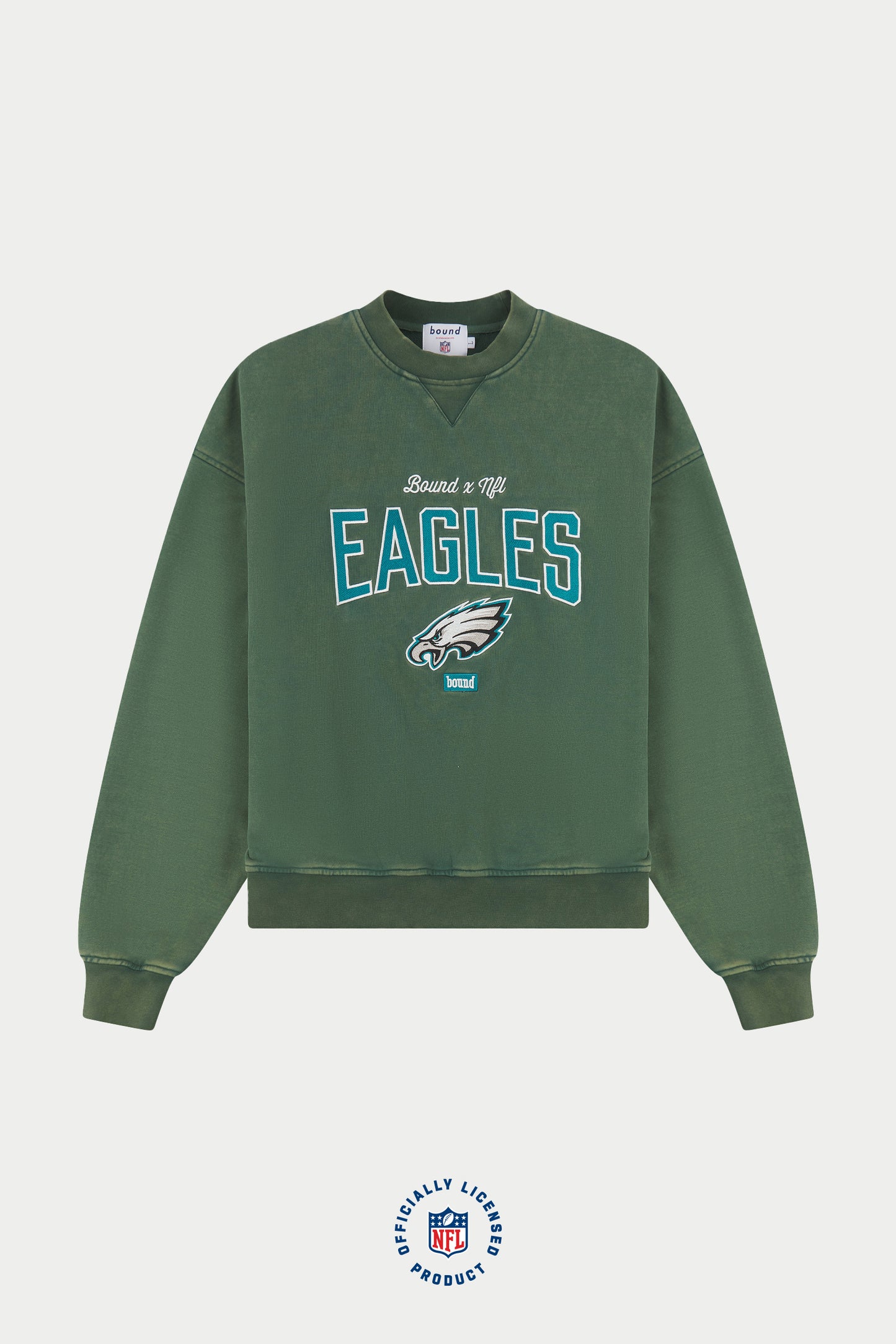 EAGLES VINTAGE WASHED SWEATER - GREEN