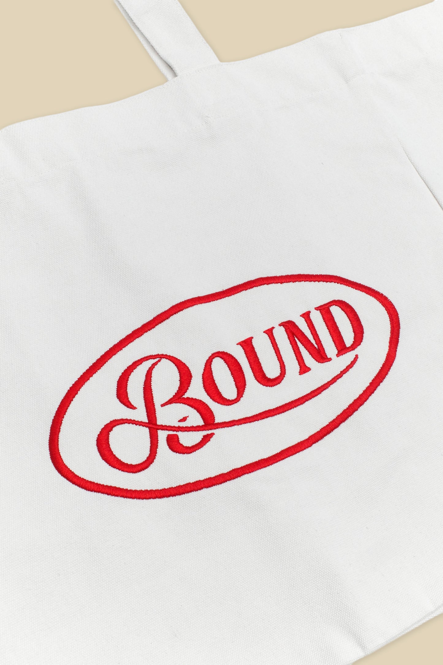 RETRO EMBROIDERED OVERSIZED TOTE BAG - NATURAL