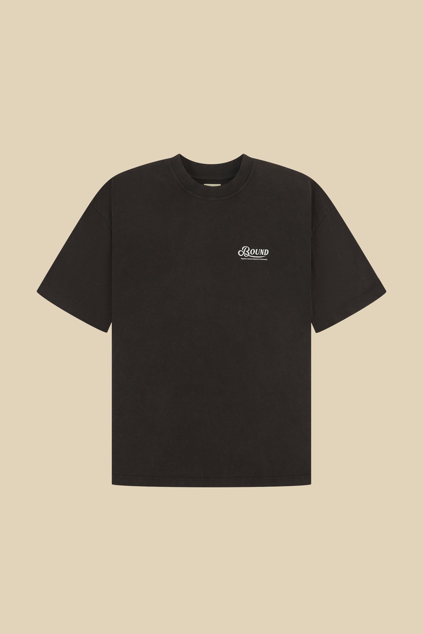 RETRO LOGO TEE - WASHED BLACK