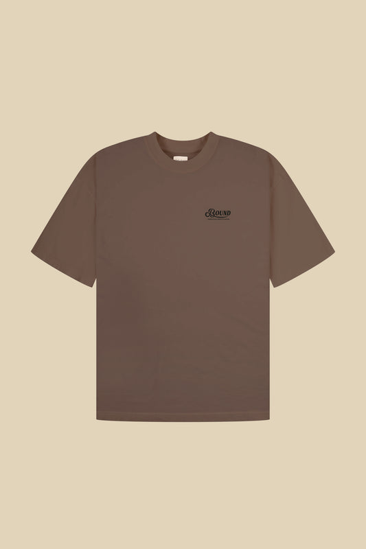 RETRO LOGO TEE - WASHED BROWN