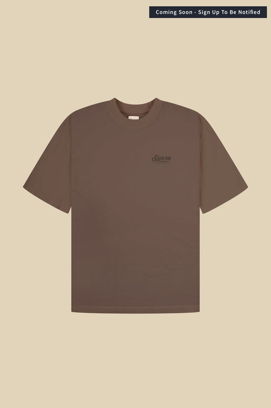 RETRO LOGO TEE - WASHED BROWN