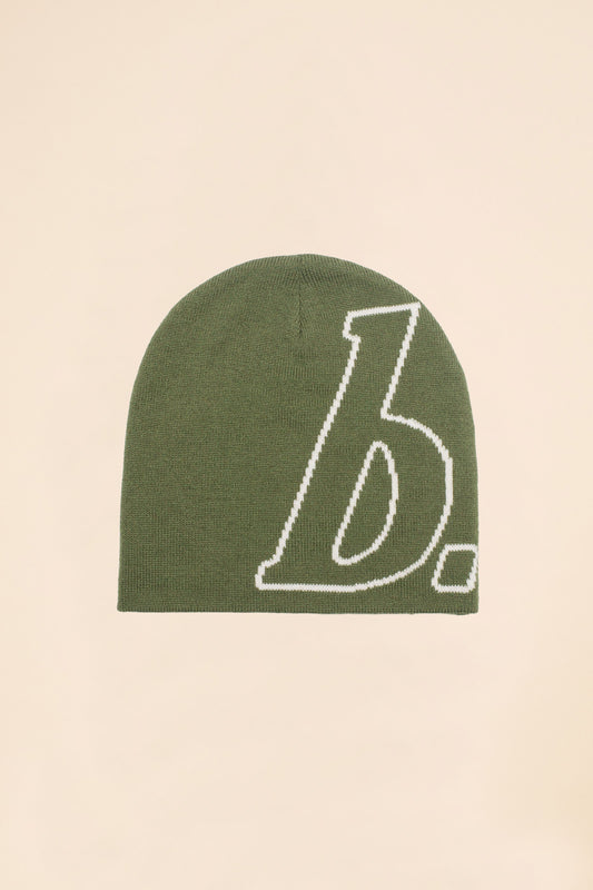 STAMP SKULL BEANIE - KHAKI