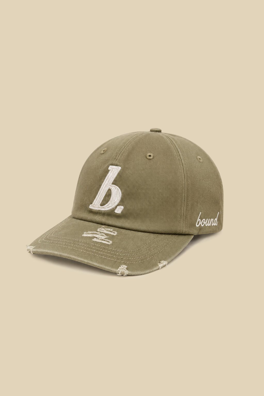 STAMP DISTRESSED CAP - GREEN