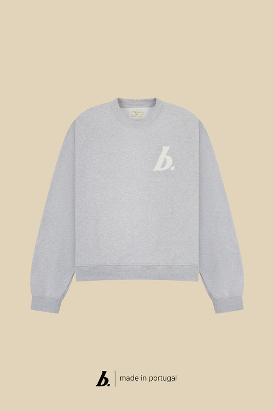 STAMP SWEATER - GREY MARL