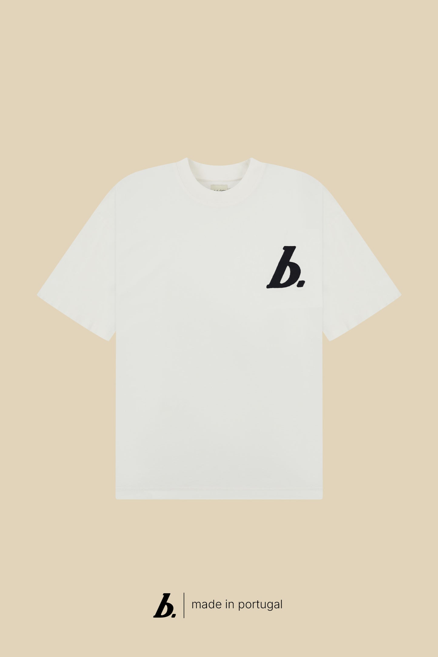 STAMP BOXY TEE - WHITE