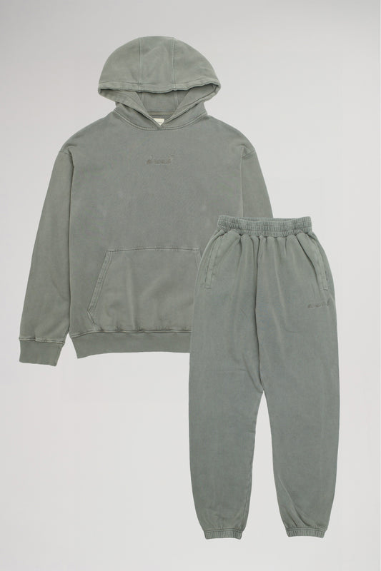 SUSTAIN WASHED GREY HOODIE & JOGGERS SET