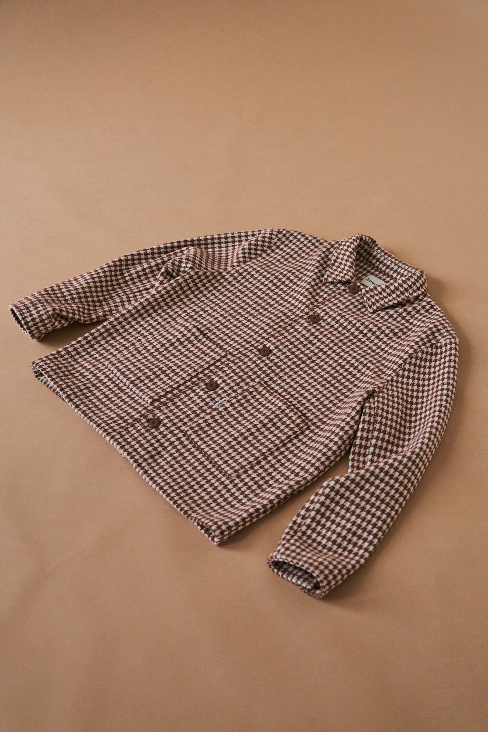 BAILEY WOVEN DOGTOOTH HEAVY OVERSHIRT